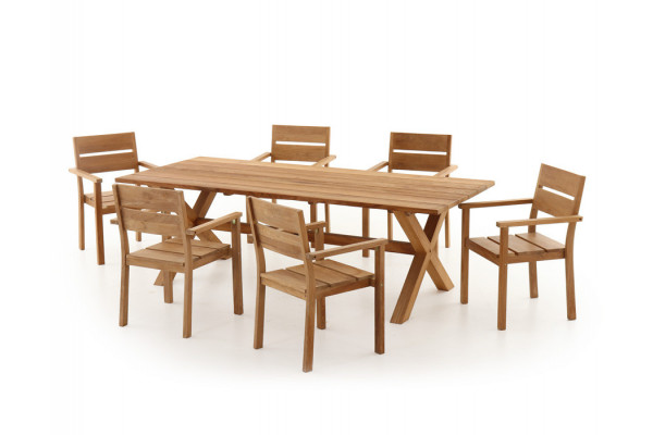 Thor 240 Hercules Teak Havemøbelsæt Armlæn