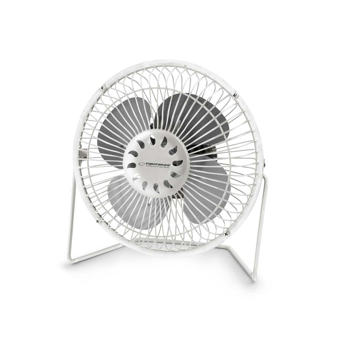 Usb Ventilator Ultra Støjsvag Hvid Ø18cm Bord Ventilator